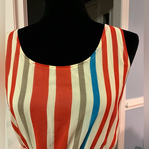 NWT Urban Cowgirl Red Light Charming Sleeveless Striped - Picture 4 of 12